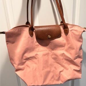 Longchamp Pink medium le pilage tote